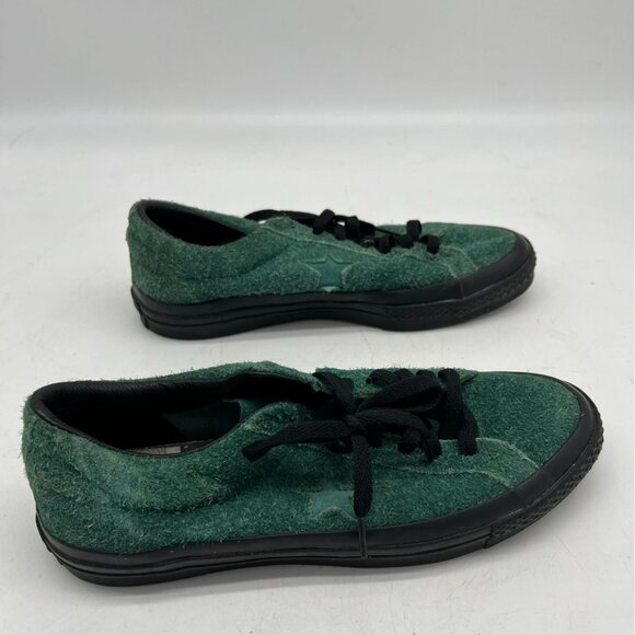 Converse X Stussy Unisex One Star Low Top Sneakers Mens 8/ Womens 10 Green Suede - Picture 7 of 8